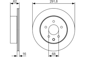 Bosch Δισκόπλακα - 0 986 479 S31