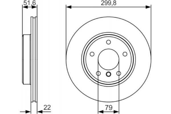 Bosch Δισκόπλακα - 0 986 479 S32
