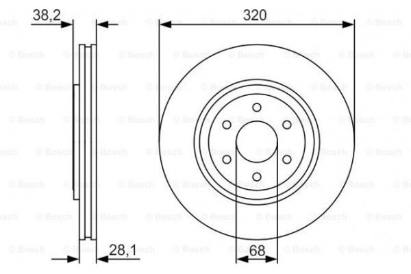 Bosch Δισκόπλακα - 0 986 479 S35