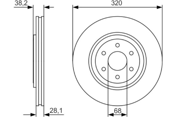 Bosch Δισκόπλακα - 0 986 479 S35