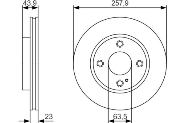 Bosch Δισκόπλακα - 0 986 479 S38