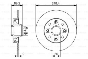 Bosch Δισκόπλακα - 0 986 479 S43
