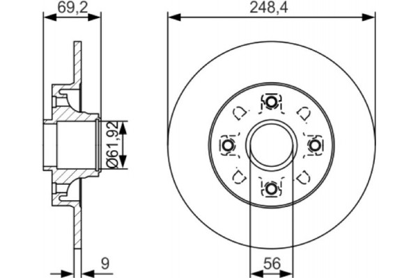 Bosch Δισκόπλακα - 0 986 479 S43