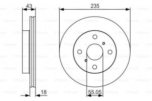 Bosch Δισκόπλακα - 0 986 479 S46
