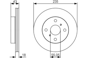 Bosch Δισκόπλακα - 0 986 479 S46
