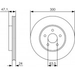 Bosch Δισκόπλακα - 0 986 479 S48 Bosch Δισκόπλακα - 0 986 479 S48