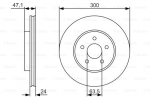 Bosch Δισκόπλακα - 0 986 479 S48