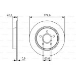 Bosch Δισκόπλακα - 0 986 479 S49