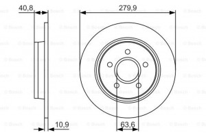Bosch Δισκόπλακα - 0 986 479 S49
