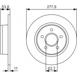 Bosch Δισκόπλακα - 0 986 479 S51 Bosch Δισκόπλακα - 0 986 479 S51