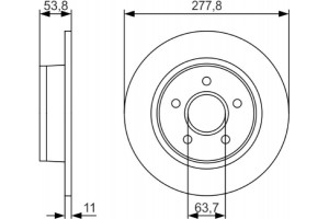 Bosch Δισκόπλακα - 0 986 479 S51
