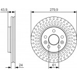 Bosch Δισκόπλακα - 0 986 479 S66