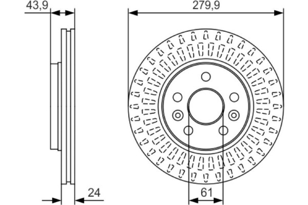 Bosch Δισκόπλακα - 0 986 479 S66