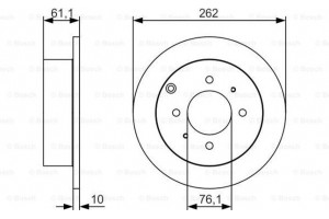 Bosch Δισκόπλακα - 0 986 479 S68