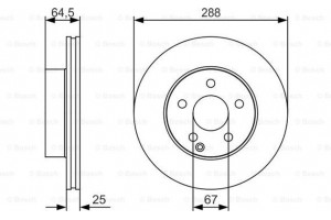 Bosch Δισκόπλακα - 0 986 479 S83
