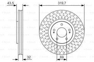 Bosch Δισκόπλακα - 0 986 479 T01