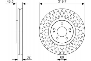 Bosch Δισκόπλακα - 0 986 479 T01