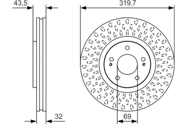 Bosch Δισκόπλακα - 0 986 479 T01