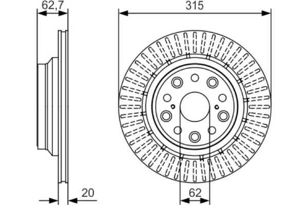 Bosch Δισκόπλακα - 0 986 479 T06