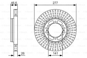 Bosch Δισκόπλακα - 0 986 479 T41