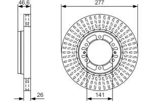 Bosch Δισκόπλακα - 0 986 479 T41