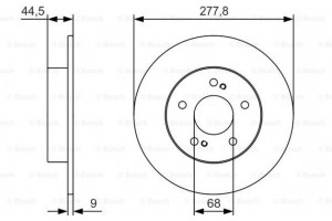 Bosch Δισκόπλακα - 0 986 479 T86
