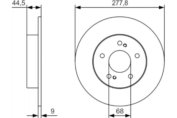 Bosch Δισκόπλακα - 0 986 479 T86