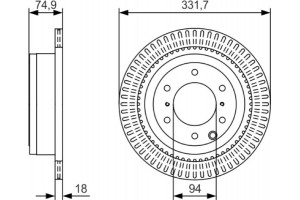 Bosch Δισκόπλακα - 0 986 479 T90