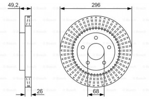Bosch Δισκόπλακα - 0 986 479 T99