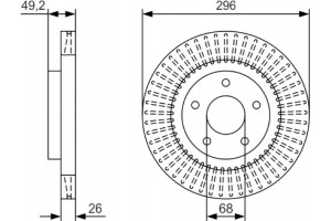 Bosch Δισκόπλακα - 0 986 479 T99