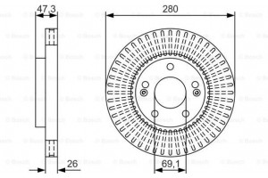 Bosch Δισκόπλακα - 0 986 479 U10