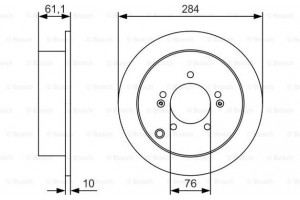 Bosch Δισκόπλακα - 0 986 479 U37