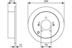 Bosch Δισκόπλακα - 0 986 479 U37