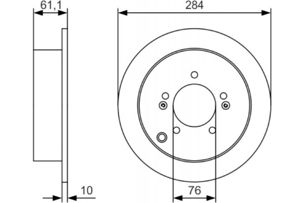 Bosch Δισκόπλακα - 0 986 479 U37