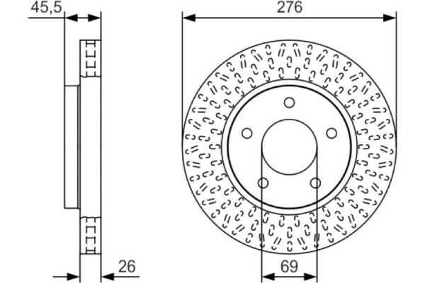 Bosch Δισκόπλακα - 0 986 479 U40
