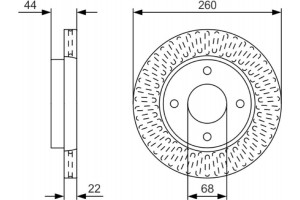 Bosch Δισκόπλακα - 0 986 479 U54