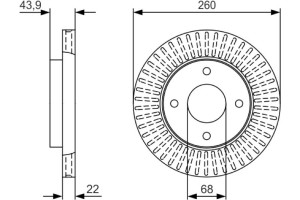 Bosch Δισκόπλακα - 0 986 479 U61