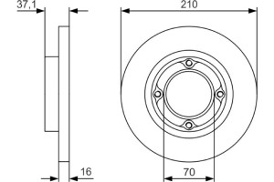 Bosch Δισκόπλακα - 0 986 479 U96