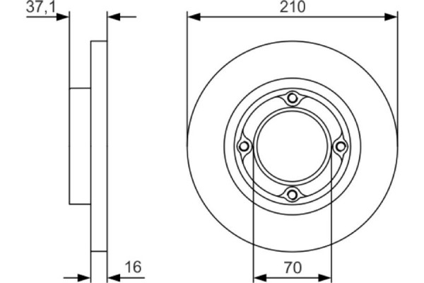 Bosch Δισκόπλακα - 0 986 479 U96