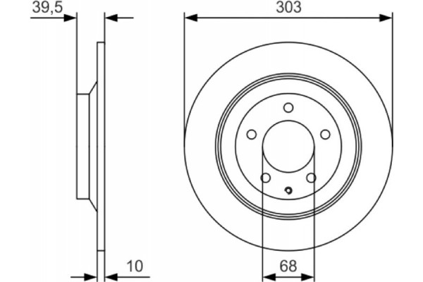 Bosch Δισκόπλακα - 0 986 479 V04
