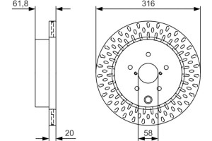 Bosch Δισκόπλακα - 0 986 479 V05
