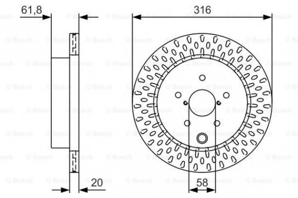 Bosch Δισκόπλακα - 0 986 479 V05