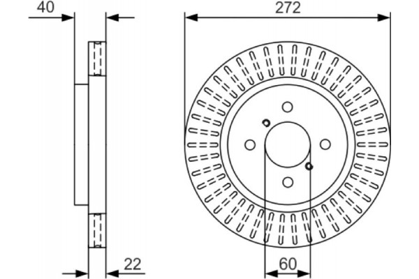 Bosch Δισκόπλακα - 0 986 479 V08