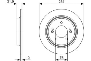 Bosch Δισκόπλακα - 0 986 479 V09