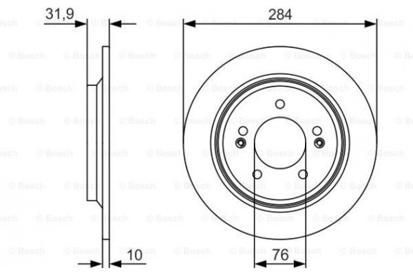 Bosch Δισκόπλακα - 0 986 479 V09