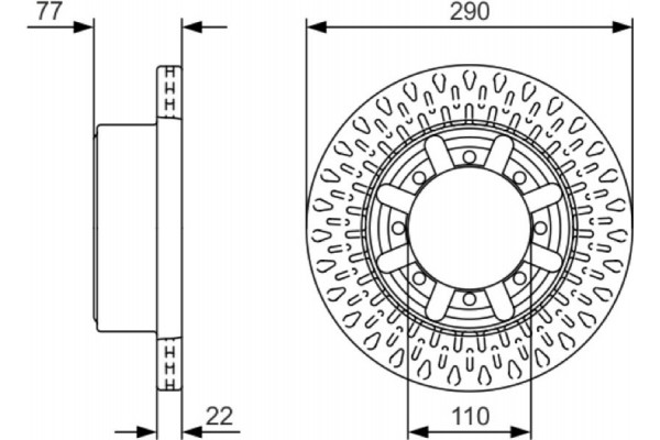 Bosch Δισκόπλακα - 0 986 479 V18