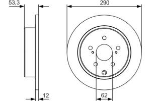 Bosch Δισκόπλακα - 0 986 479 V25
