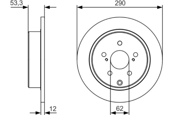 Bosch Δισκόπλακα - 0 986 479 V25