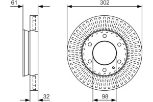Bosch Δισκόπλακα - 0 986 479 V32