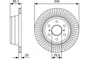 Bosch Δισκόπλακα - 0 986 479 W32